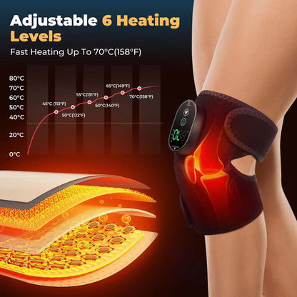 Knee Heating Pad 3-in-1 Cordless Pain Relief with Smart Temperature Control