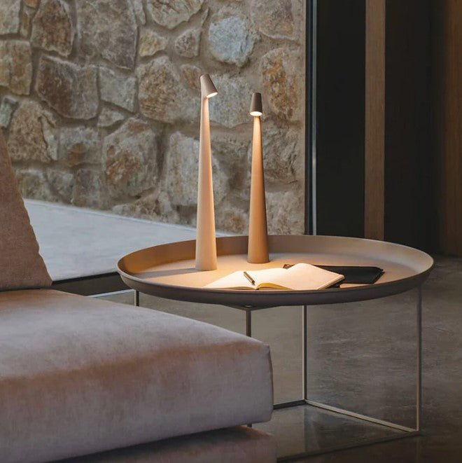 Minimalist Cone-Shaped Metal Table Lamp