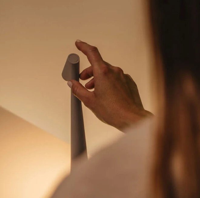 Minimalist Cone-Shaped Metal Table Lamp