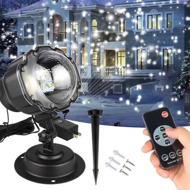 LED Snowfall Projector Light Outdoor Indoor Christmas Winter Decoration