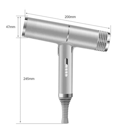 Metallic Red Hair Dryer with High-Speed Motor