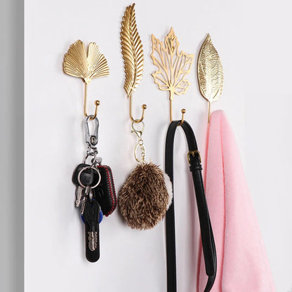 Art Deco Gold Leaf Wall Hook
