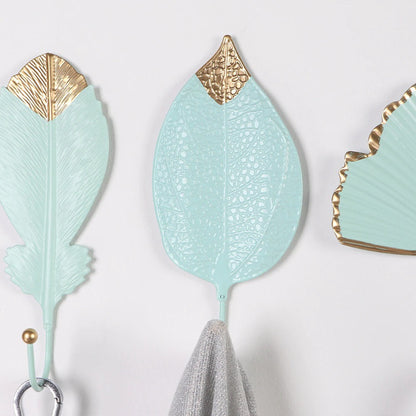 Art Deco Gold Leaf Wall Hook