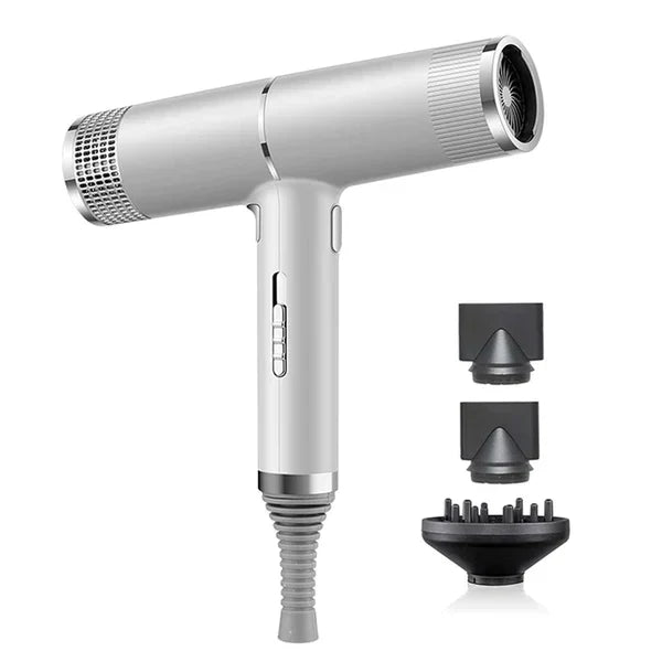 Metallic Red Hair Dryer with High-Speed Motor