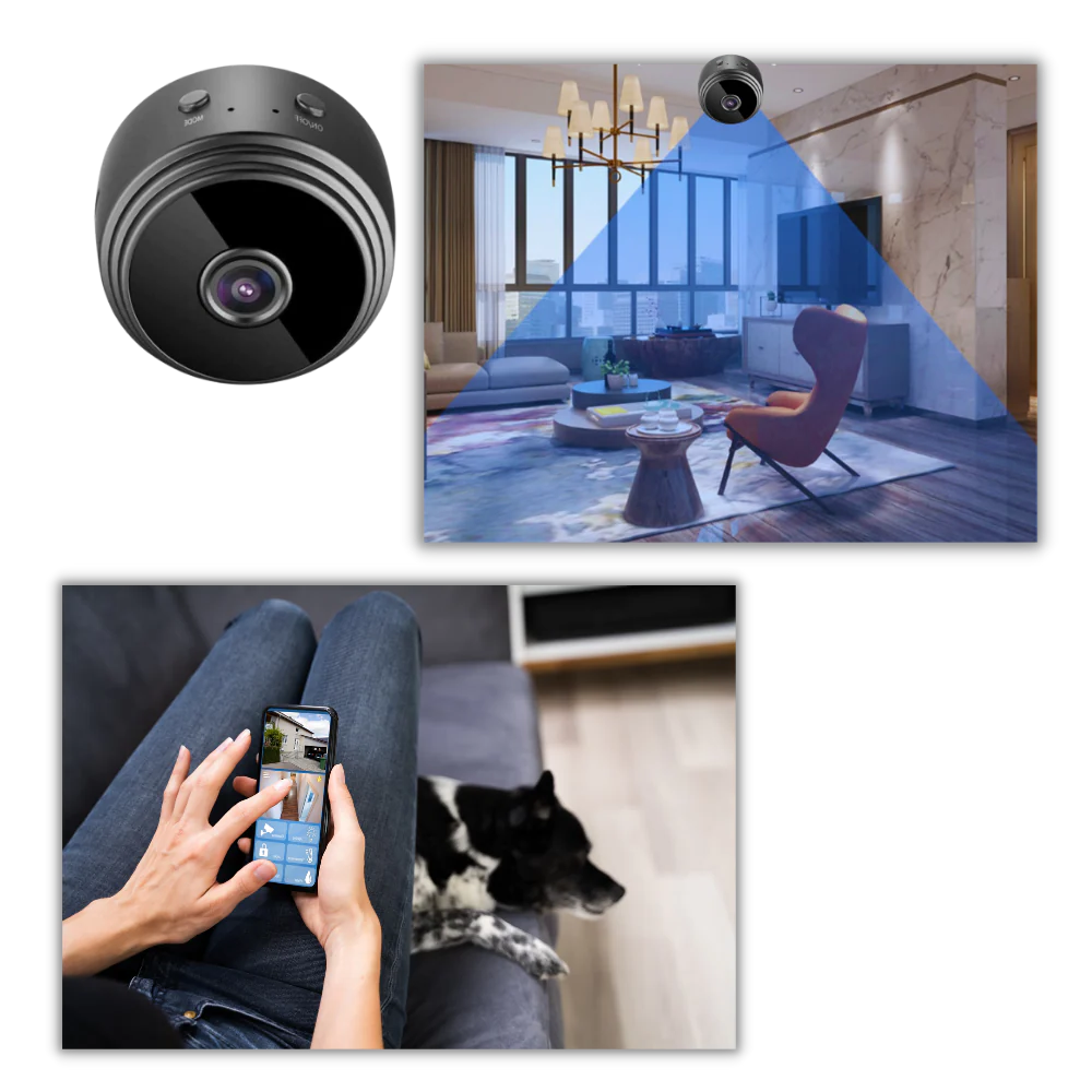 Wireless Mini Surveillance Camera with Night Vision and Motion Detection