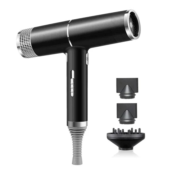 Metallic Red Hair Dryer with High-Speed Motor