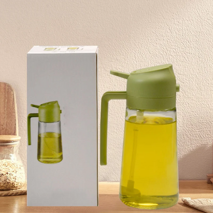 Contemporary Glass Oil Dispenser with Colorful Lid