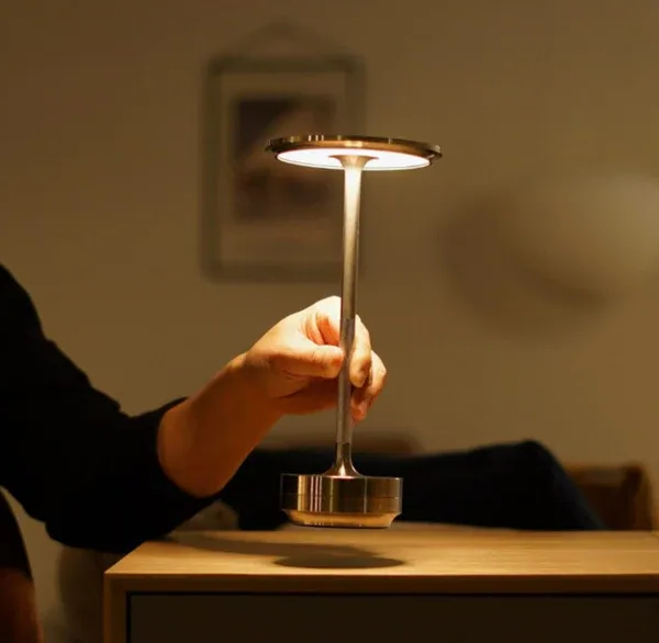 Rechargeable Wireless LED Table Lamp With Dimmable Touch Control