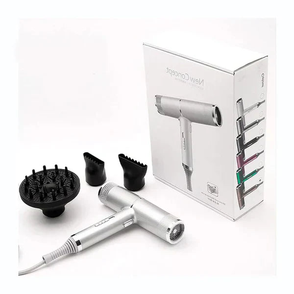 Metallic Red Hair Dryer with High-Speed Motor
