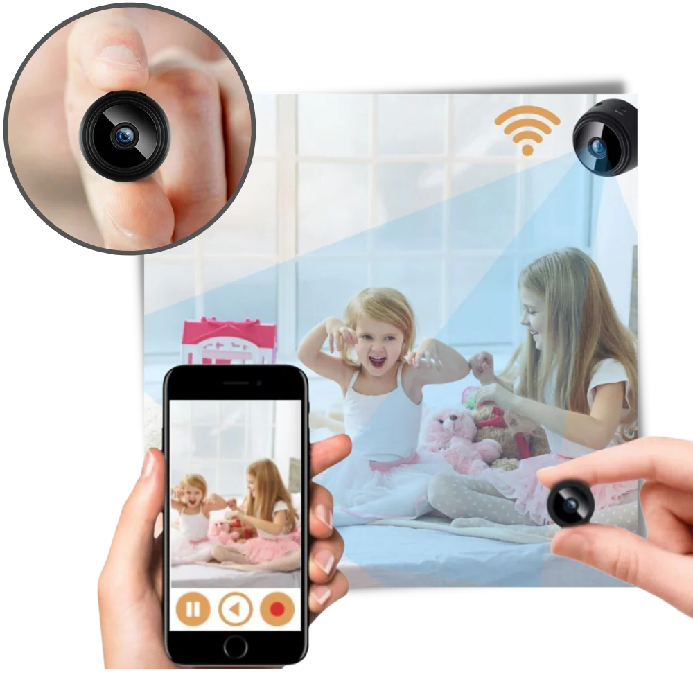 Wireless Mini Surveillance Camera with Night Vision and Motion Detection