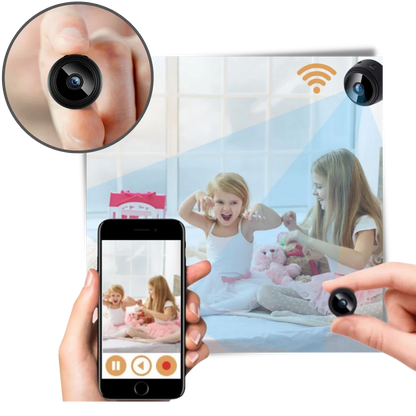 Wireless Mini Surveillance Camera with Night Vision and Motion Detection