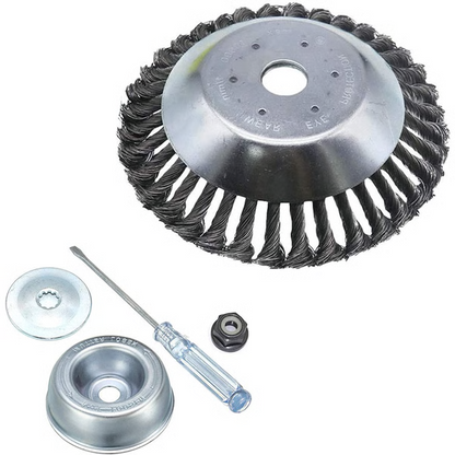 Carbon Steel Weed Brush Trimmer Attachment Durable Lightweight Tool