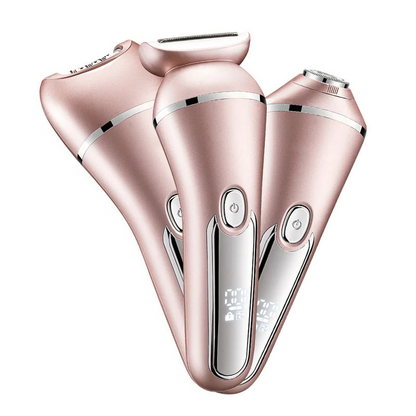3-in-1 Waterproof Electric Shaver for Women with Trimmer and Epilator