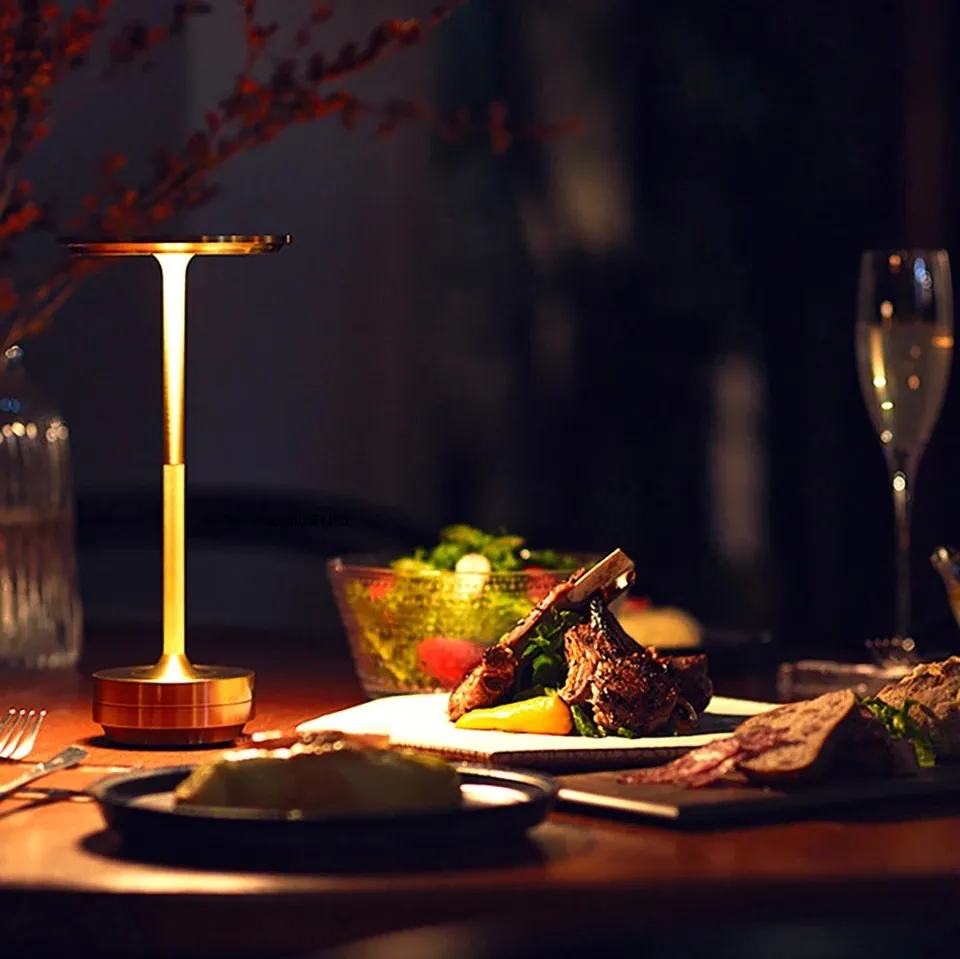 Rechargeable Wireless LED Table Lamp With Dimmable Touch Control