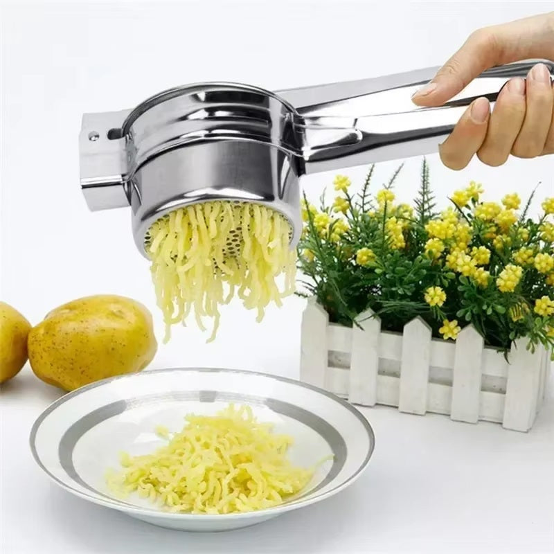 Stainless Steel Potato Ricer With Ergonomic Handles