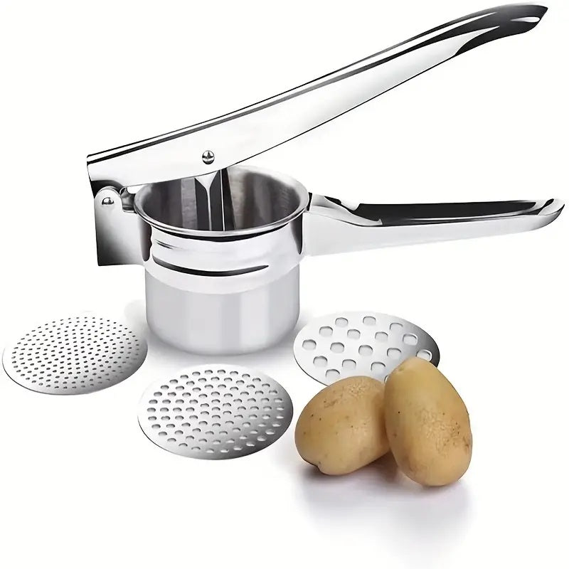 Stainless Steel Potato Ricer With Ergonomic Handles