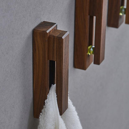 Nordic Walnut Wall-Mounted Towel Holder