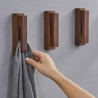 Nordic Walnut Wall-Mounted Towel Holder