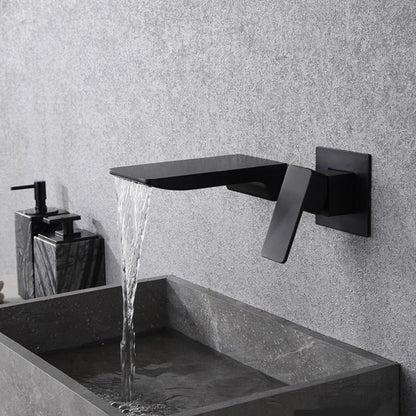 Modern Chrome Waterfall Wall-Mounted Faucet