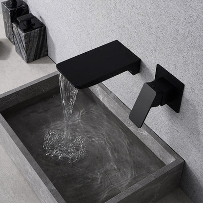 Modern Chrome Waterfall Wall-Mounted Faucet