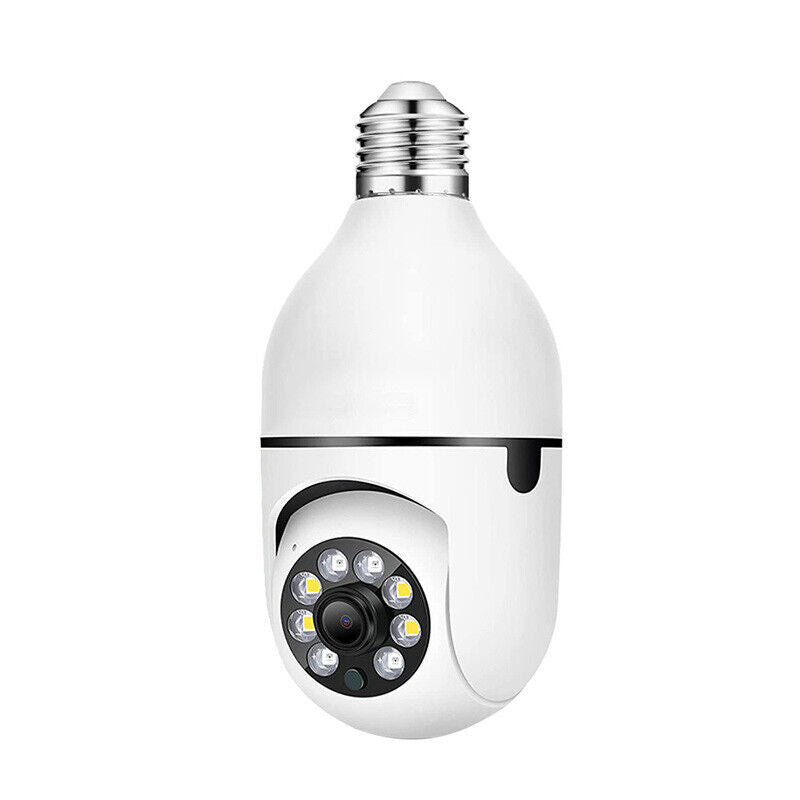 Wifi Light Bulb Security Camera Indoor Outdoor 360° Rotating HD