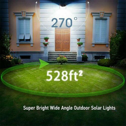 Motion Sensor Solar Outdoor LED Floodlight Waterproof Garden Light