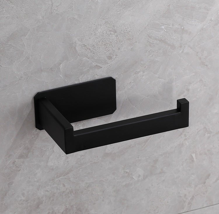 Minimalist Matte Black Toilet Paper Holder
