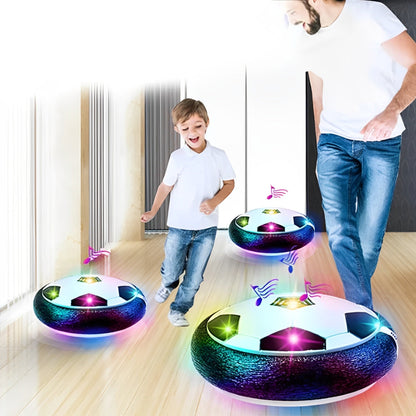 LED Hover Soccer Balls Set of 2 with Foam Bumpers for Indoor Outdoor Play