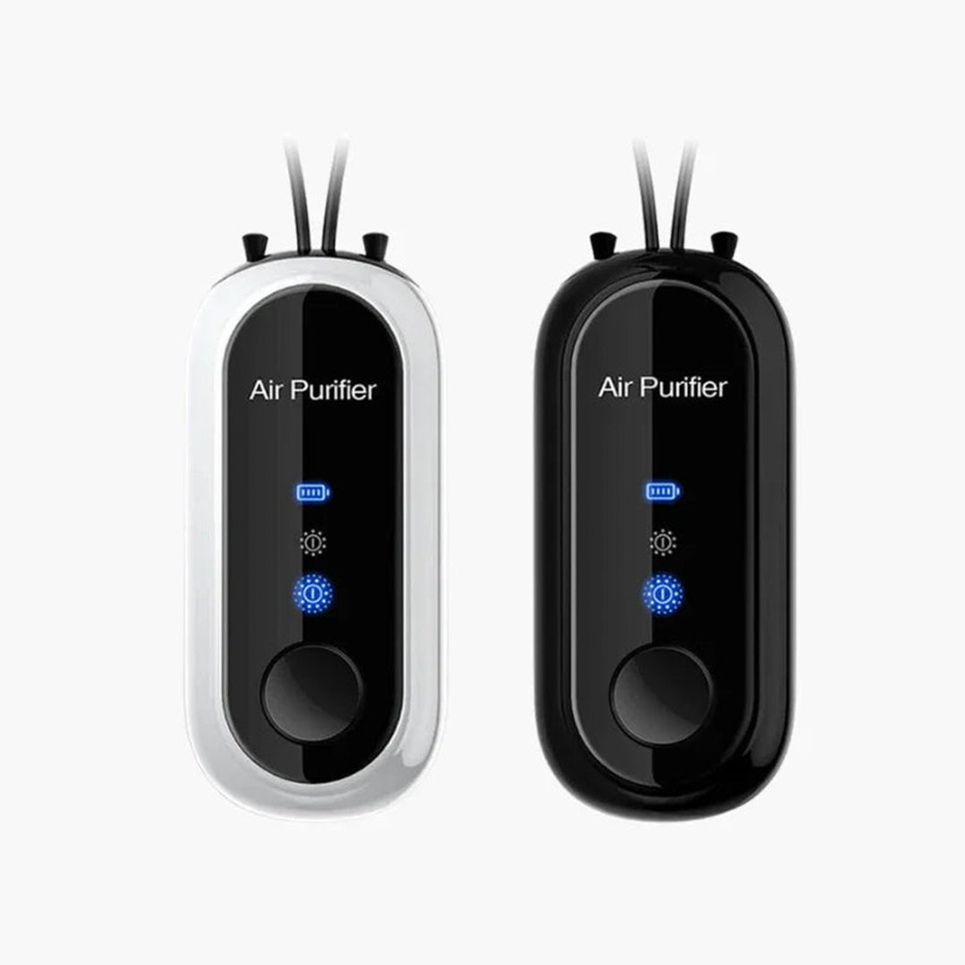 Wearable Personal Air Purifier Necklace With USB Charging And Negative Ion Tech