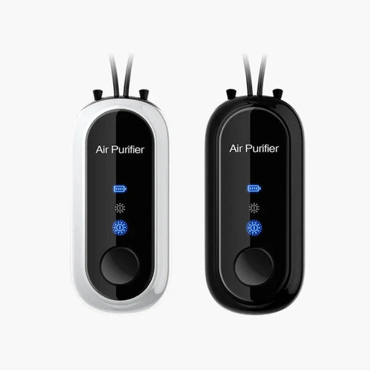 Wearable Personal Air Purifier Necklace With USB Charging And Negative Ion Tech
