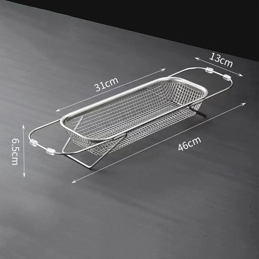 Expandable Metal Sink Strainer with Handles