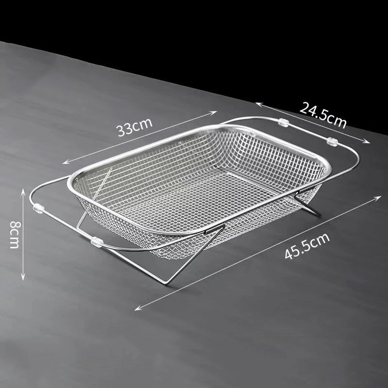 Expandable Metal Sink Strainer with Handles