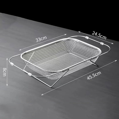 Expandable Metal Sink Strainer with Handles