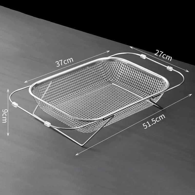 Expandable Metal Sink Strainer with Handles