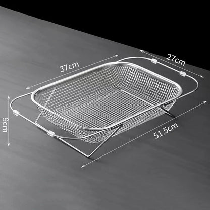 Expandable Metal Sink Strainer with Handles
